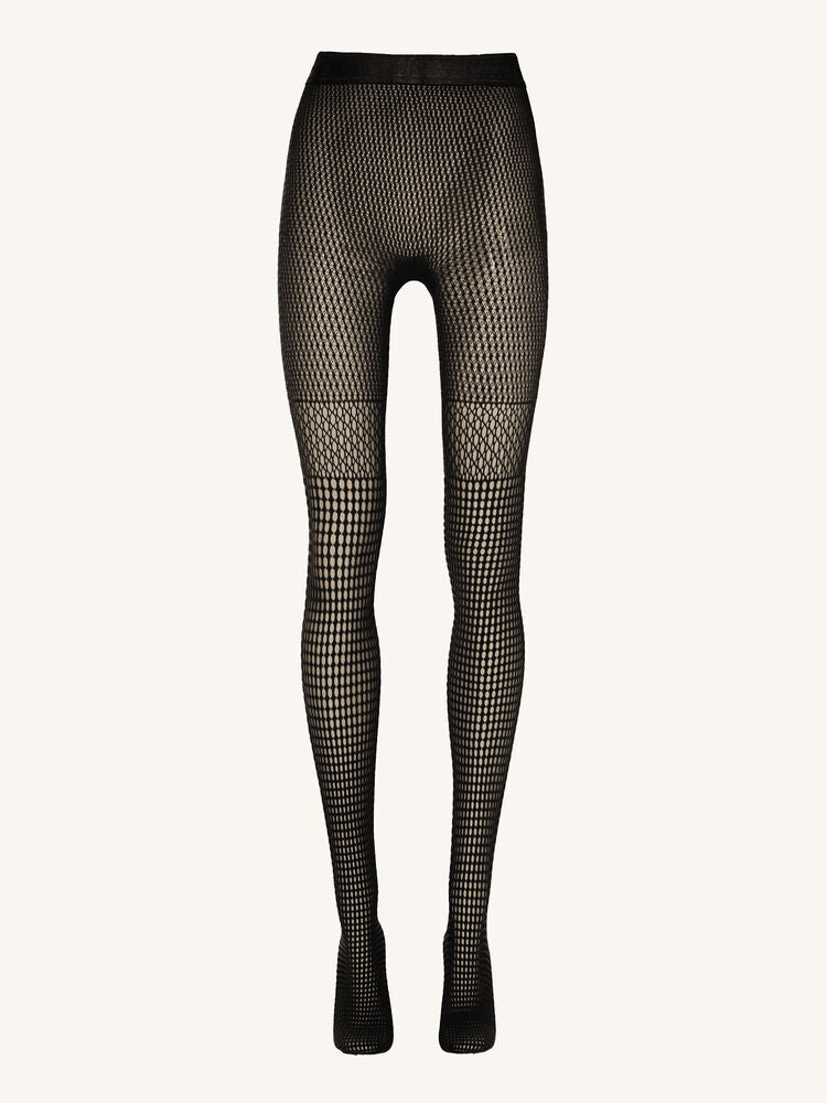 Mosaic Net Tights