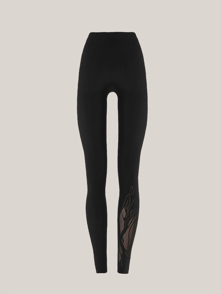 Rose Net Leggings