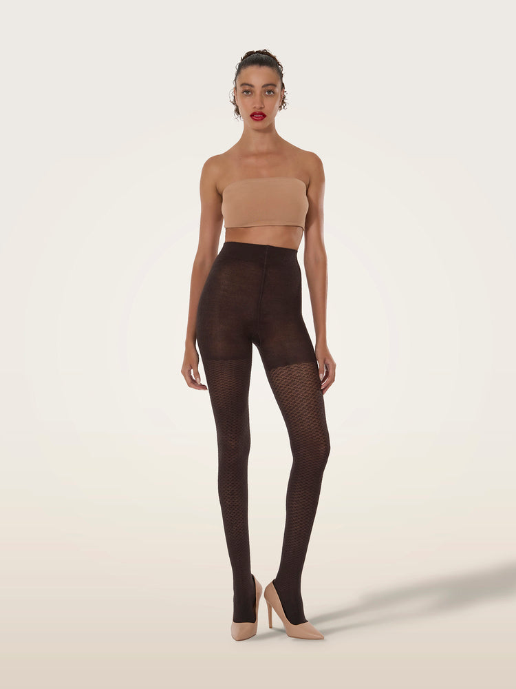 Merino Pattern Tights