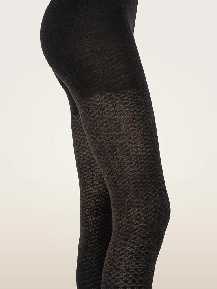 Merino Pattern Tights