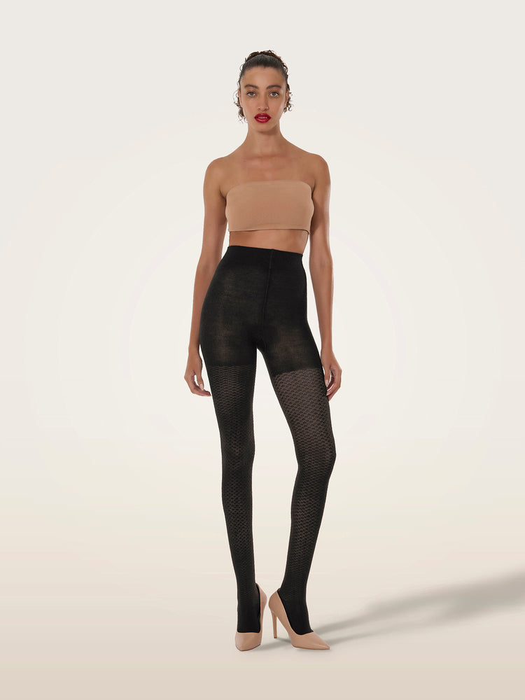 Merino Pattern Tights