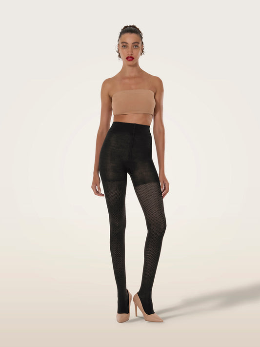 Merino Pattern Tights