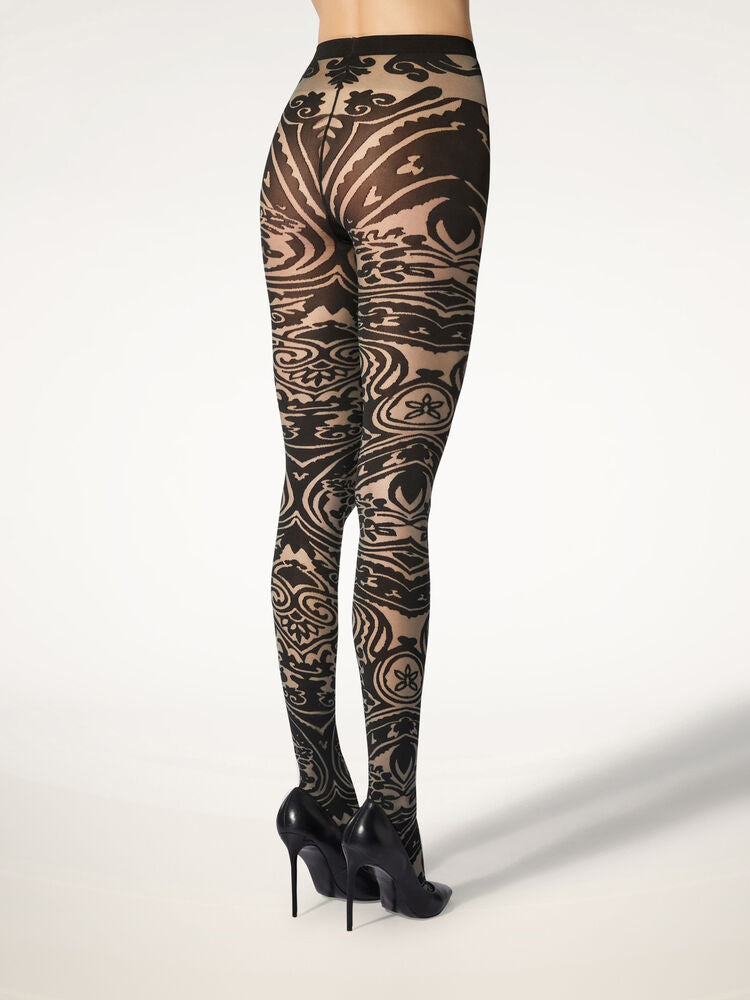 ETRO Paisely Tattoo Tights