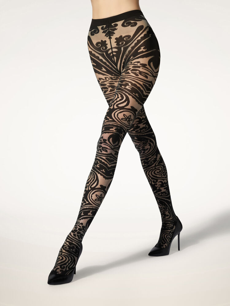 ETRO Paisely Tattoo Tights