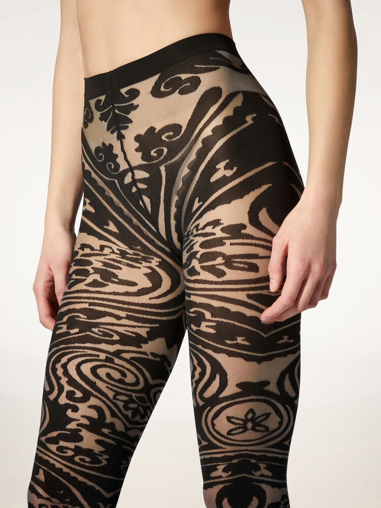 ETRO Paisely Tattoo Tights