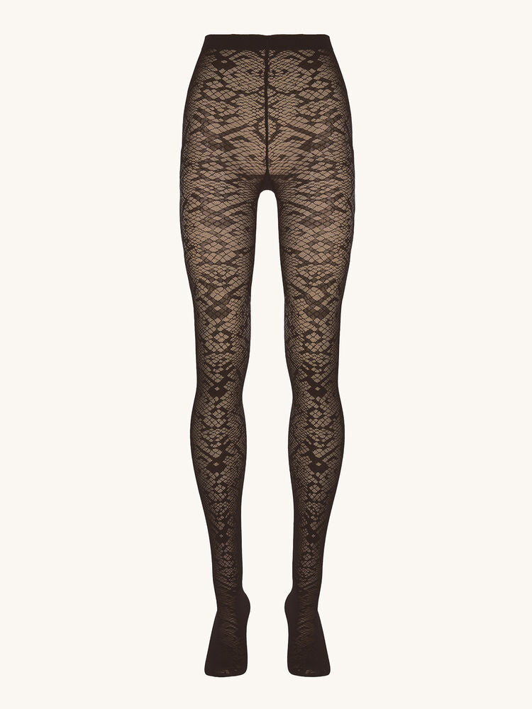 Snake Jacquard Tights