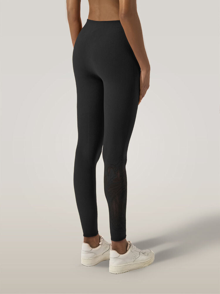 Rose Net Leggings