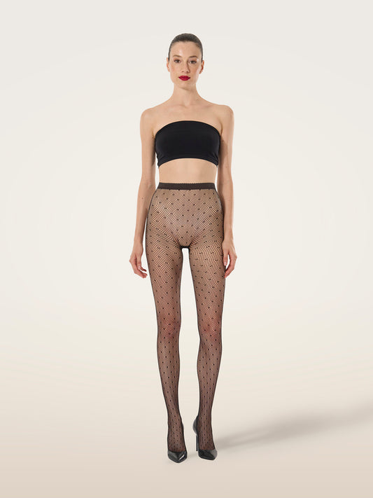 Dotted Net Tights