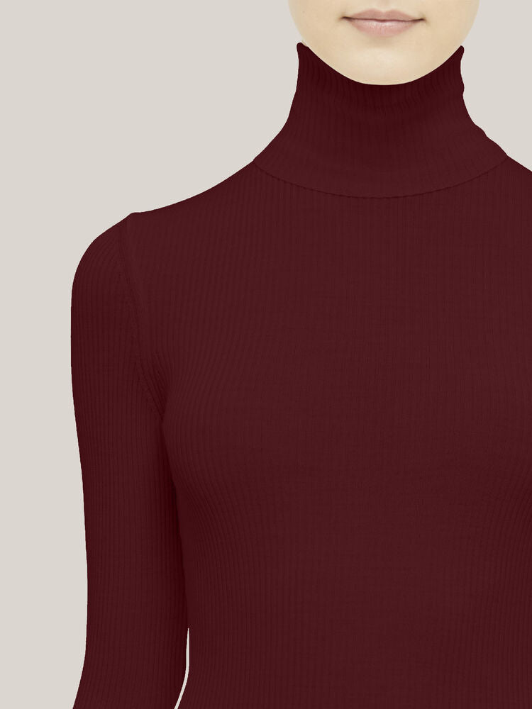 Fine Merino Rib Top Long Sleeves NEW