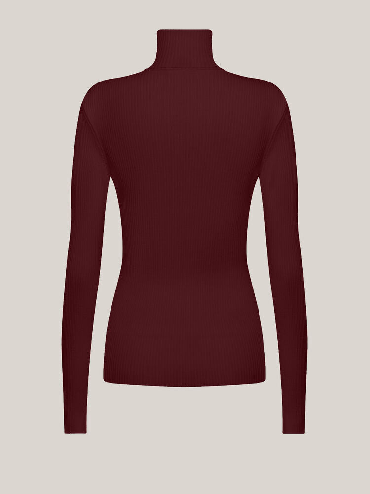 Fine Merino Rib Top Long Sleeves NEW