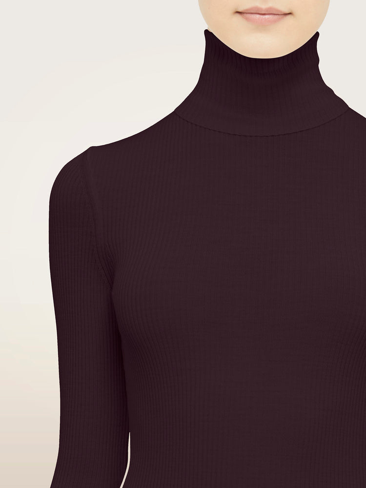 Fine Merino Rib Top Long Sleeves NEW