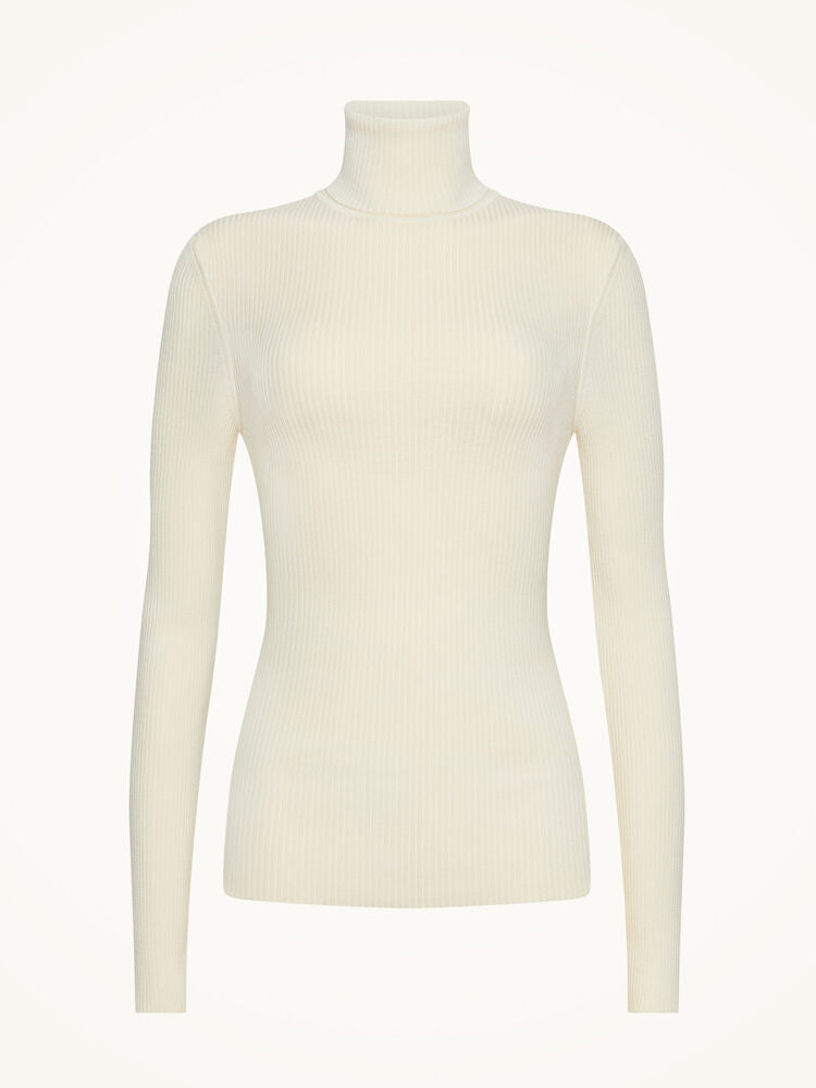 Fine Merino Rib Top Long Sleeves NEW