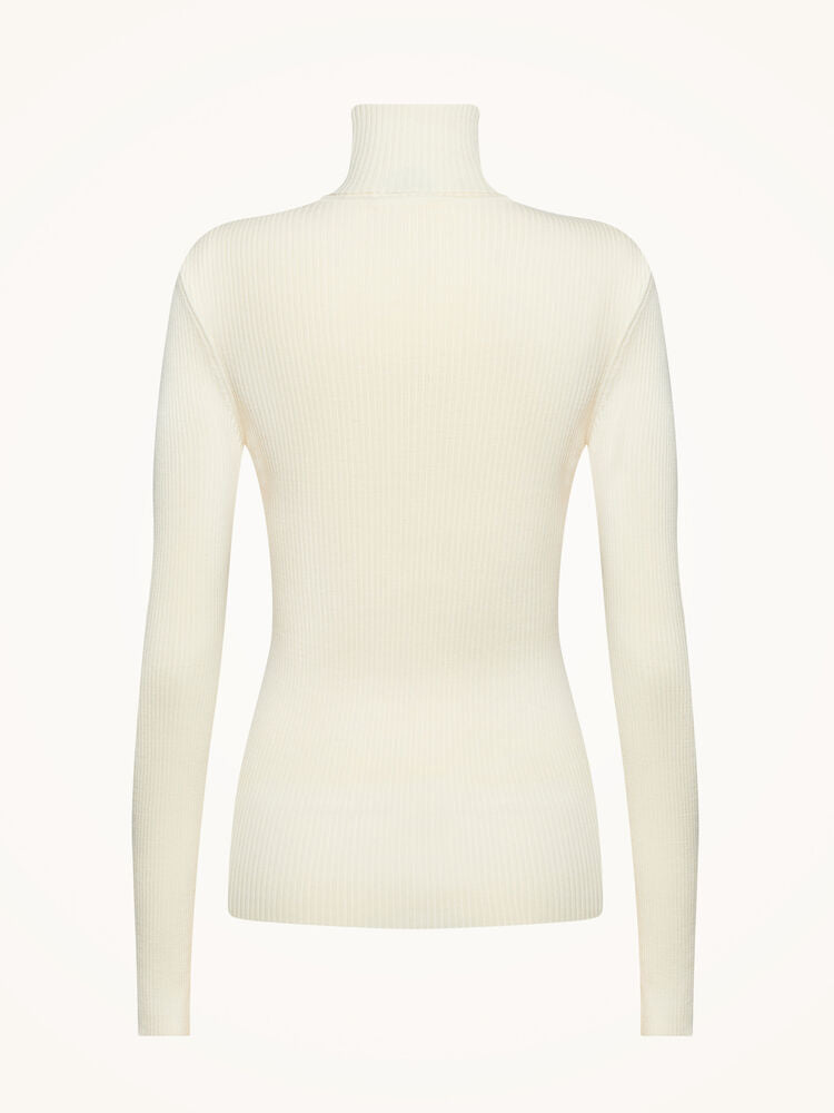 Fine Merino Rib Top Long Sleeves NEW