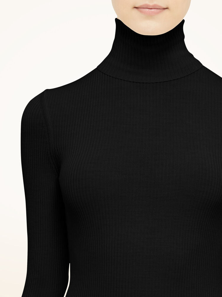 Fine Merino Rib Top Long Sleeves NEW