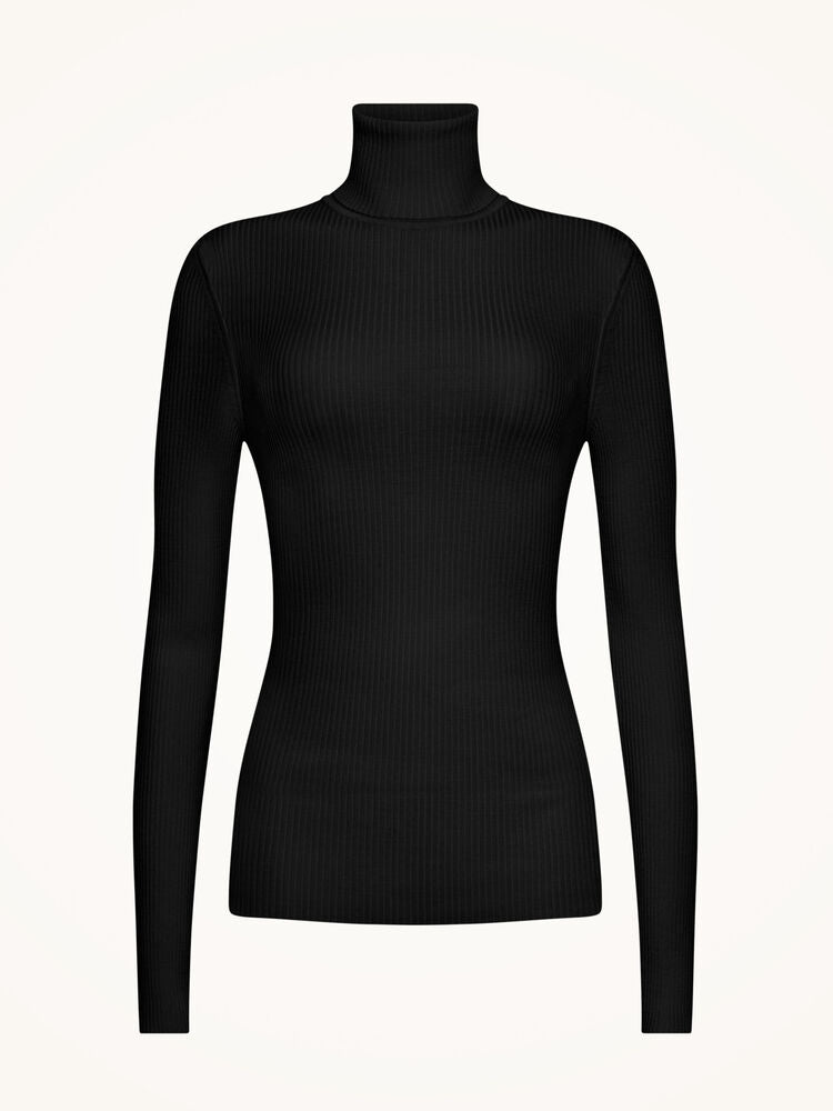 Fine Merino Rib Top Long Sleeves NEW