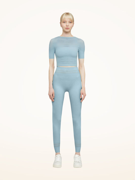 Net Lines Top Short Sleeves
