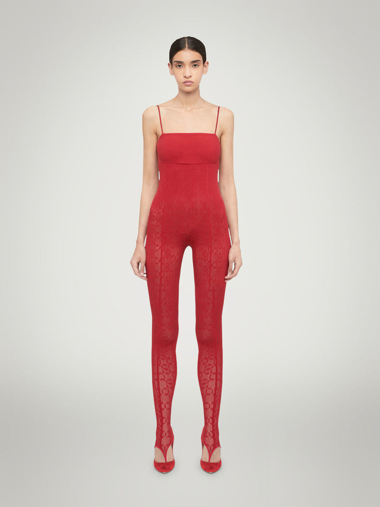 Intricate Sheer Pattern Jumpsuit Wolford Sydney