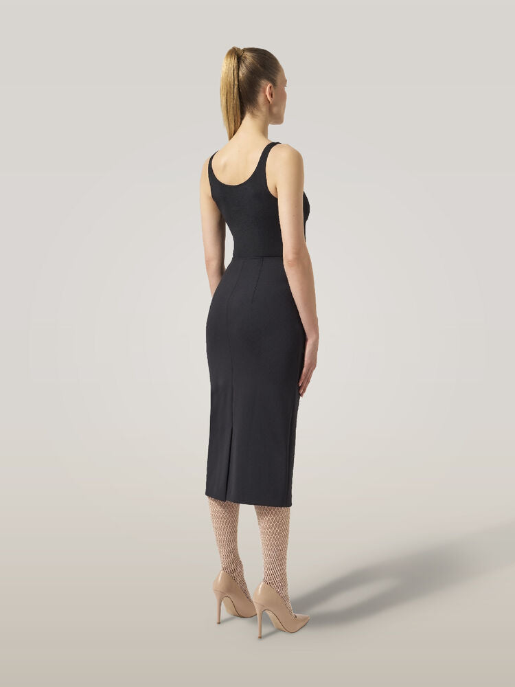 Midnight Grace Midi Skirt