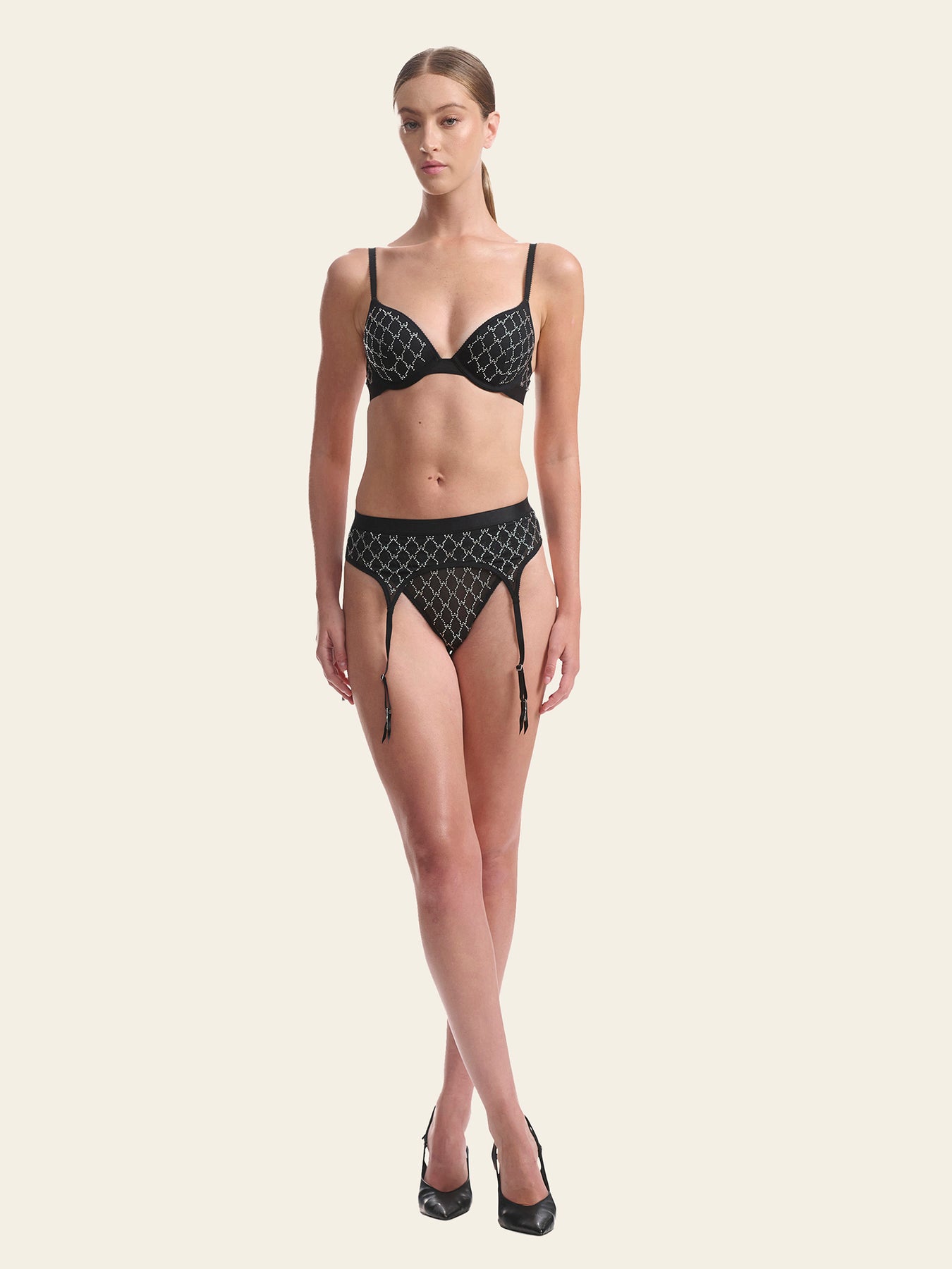 Logo Sparkle Garter Belt Wolford Sydney Boutique Logo Sparkle Garter Belt Wolford Sydney Boutique